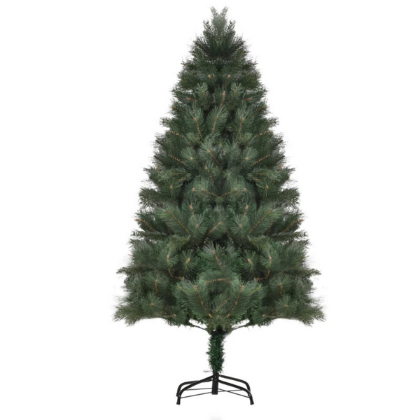 Kunstkerstboom 180 cm met ledverlichting en realistische naalden groen