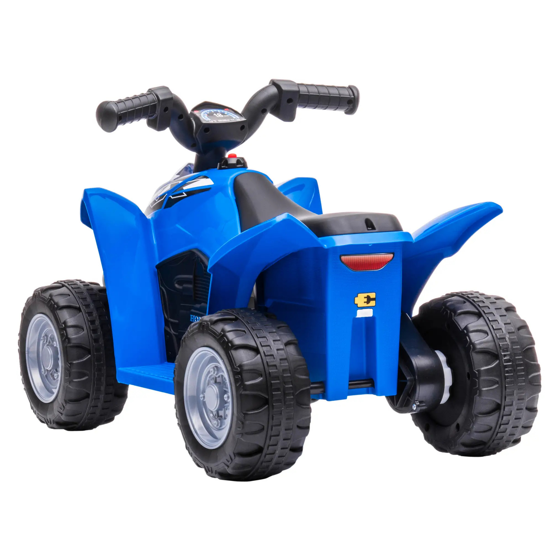 Blauwe loopauto quad met muziek en opbergruimte – 65x28x38 cm voor kinderen van 1–3 jaar