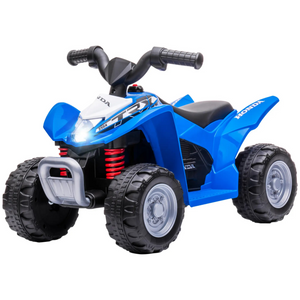 Blauwe loopauto quad met muziek en opbergruimte – 65x28x38 cm voor kinderen van 1–3 jaar met LED-licht en realistisch ontwerp