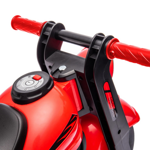 Rode loopauto motor met muziek – 80x35,5x42 cm met speelse knoppen en stevig stuur voor kinderen van 2–5 jaar