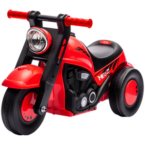Rode loopauto motor met muziek – 80x35,5x42 cm voor kinderen van 2–5 jaar met stevig ontwerp en speels motorstijl