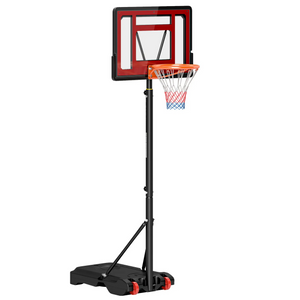 Verrijdbare verstelbare basketbalpaal – 160–210 cm met stevig frame en kunststof bord voor buitengebruik