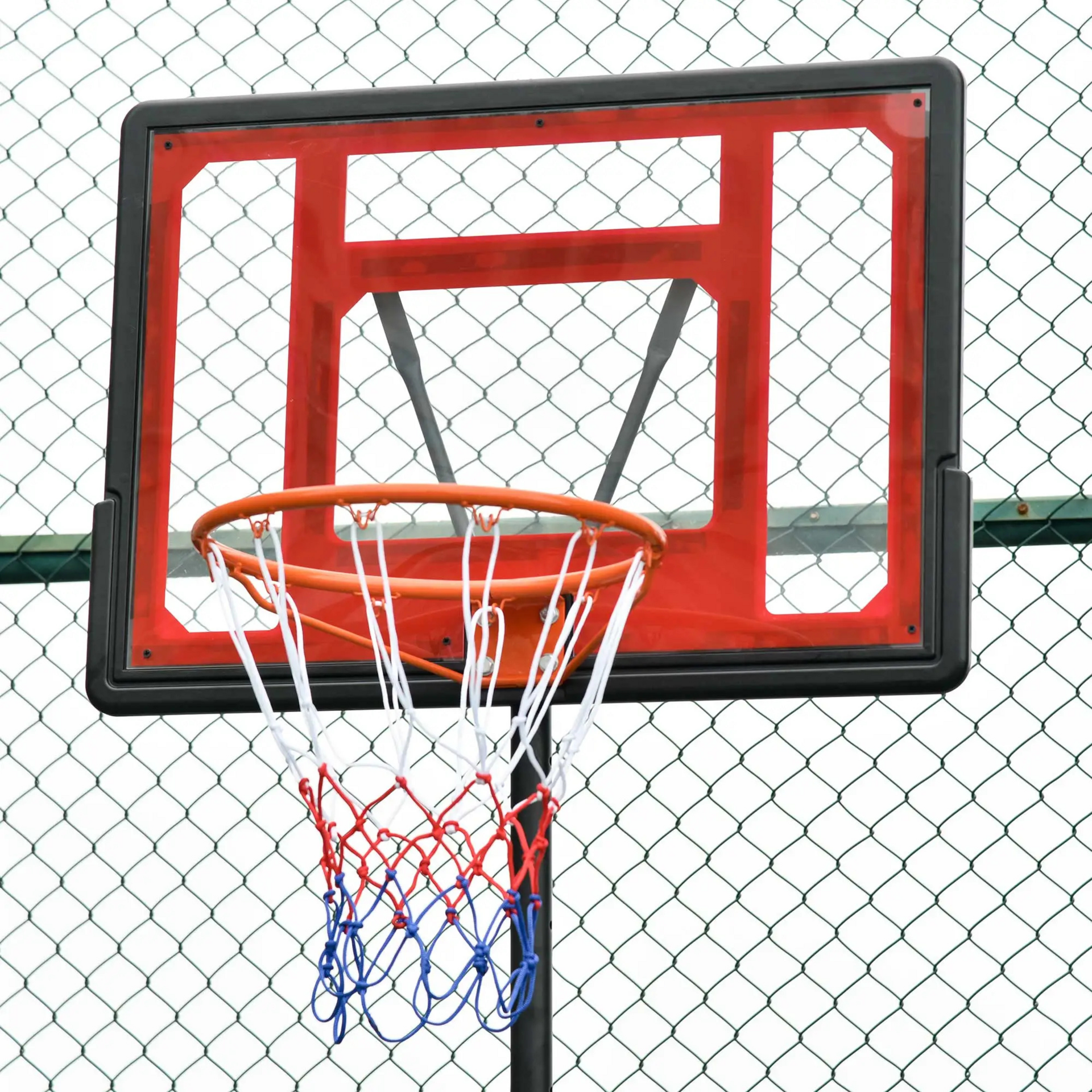 Verrijdbare verstelbare basketbalpaal – 160–210 cm voor buitengebruik