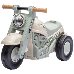 Groene loopauto motor met muziek – 80x35,5x42 cm voor kinderen 2–5 jaar met stevig frame en speelse details
