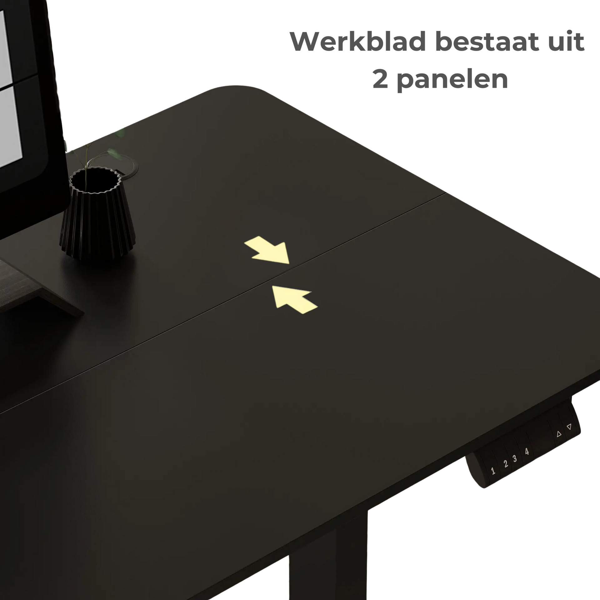 Elektrisch verstelbaar zit-sta bureau 140x70 cm zwart voor flexibel en ergonomisch werken