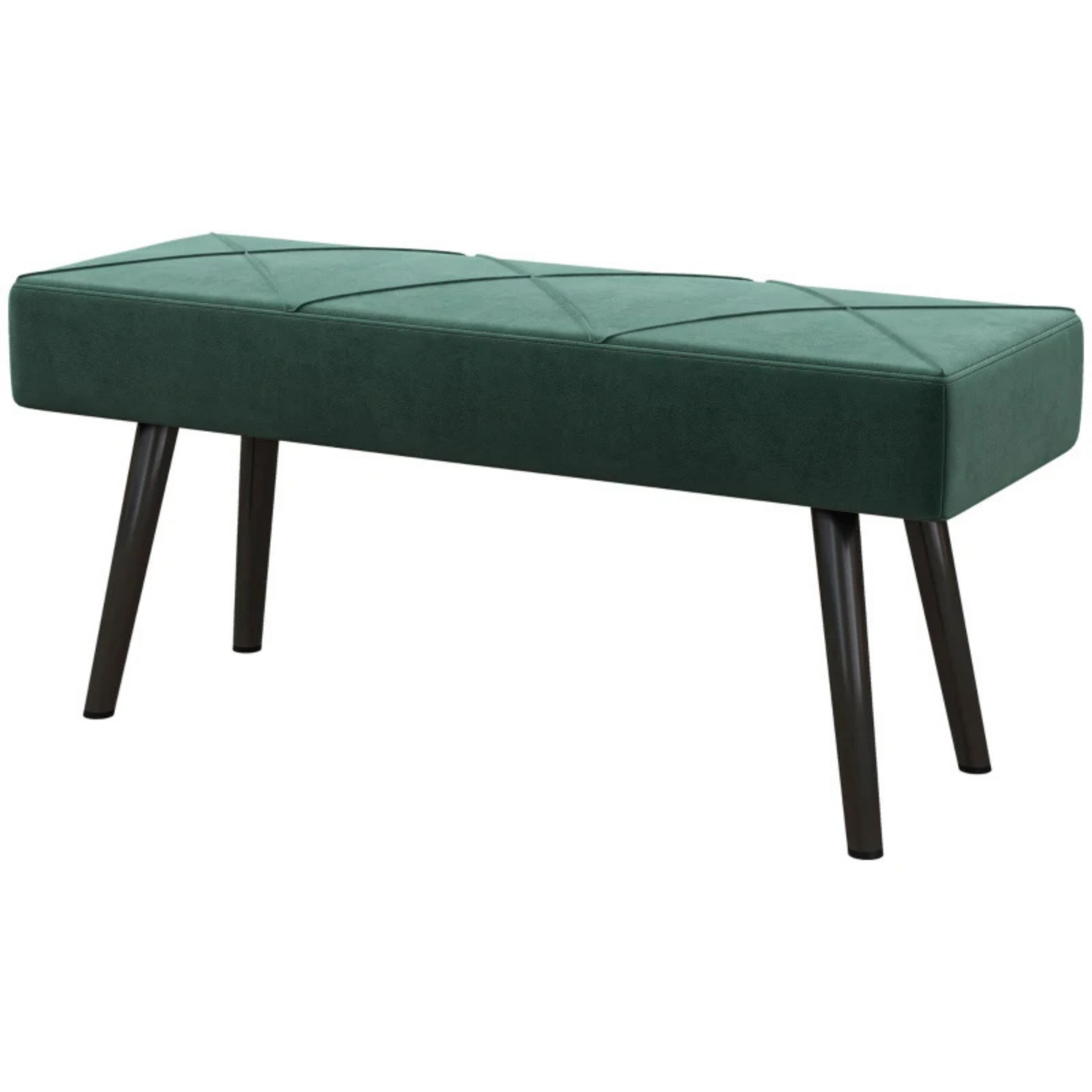 Groene hocker met opbergruimte – 100x36x45 cm als zitbank of bedbank