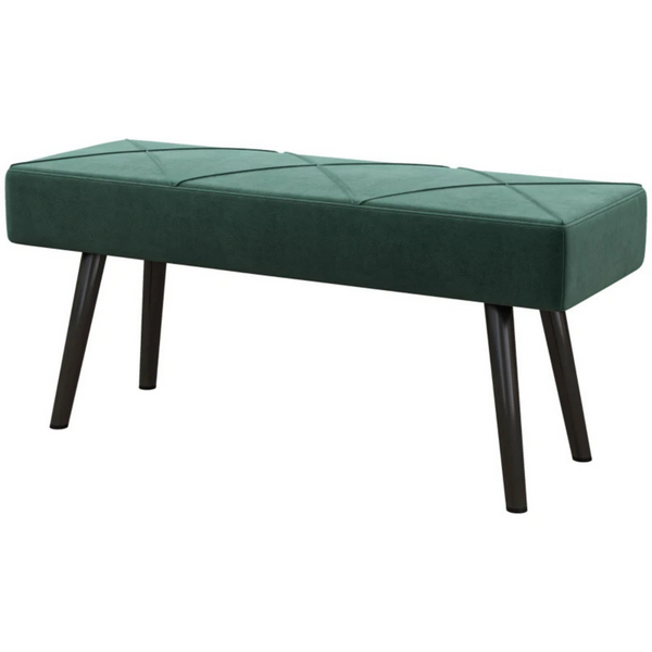 Groene hocker met opbergruimte – 100x36x45 cm als zitbank of bedbank