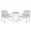 Groene metalen tuinset 3-delig – inklapbare bistroset voor balkon of terras