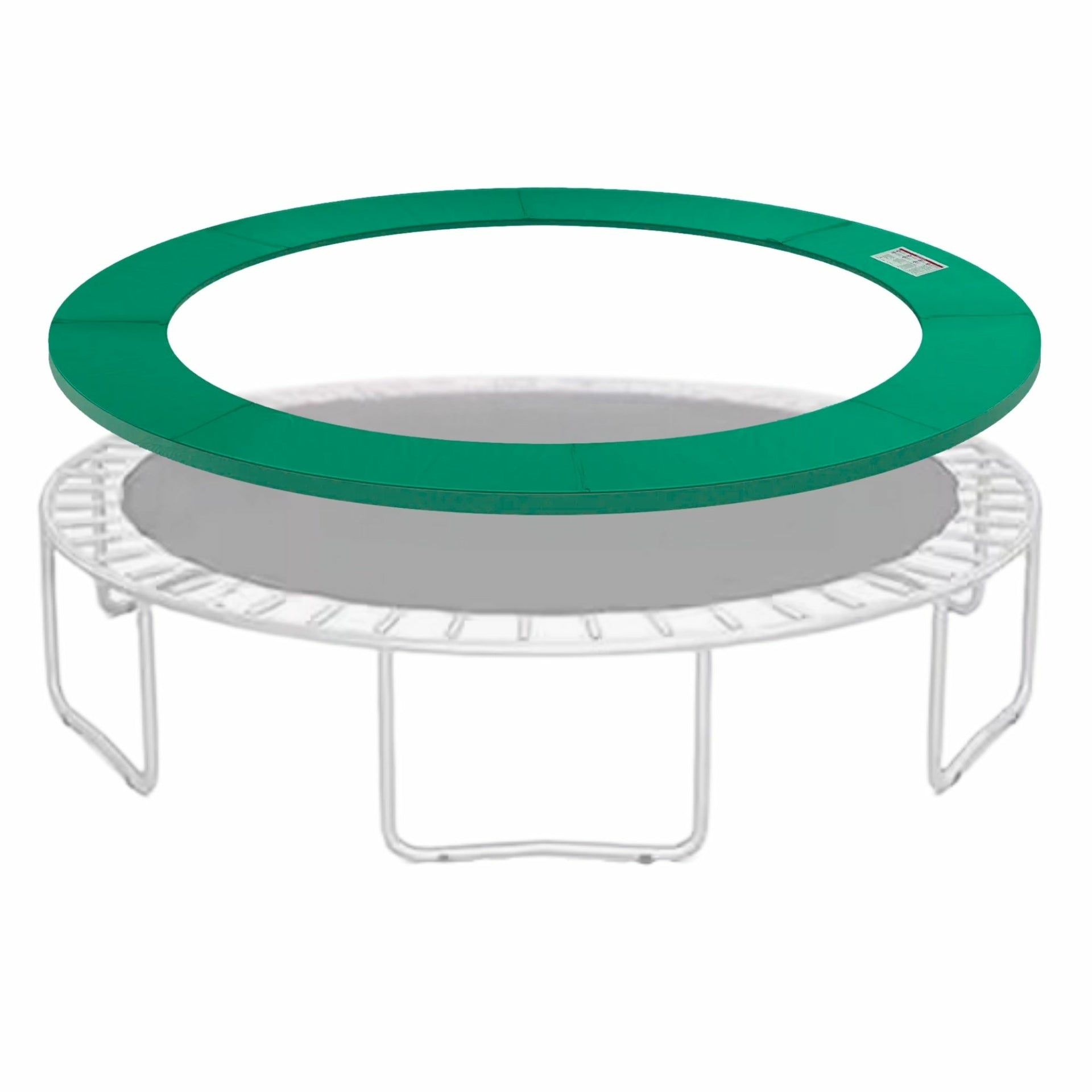 Groene PVC trampoline beschermrand 366 cm – universele pasvorm en schokabsorberend | Zenzee