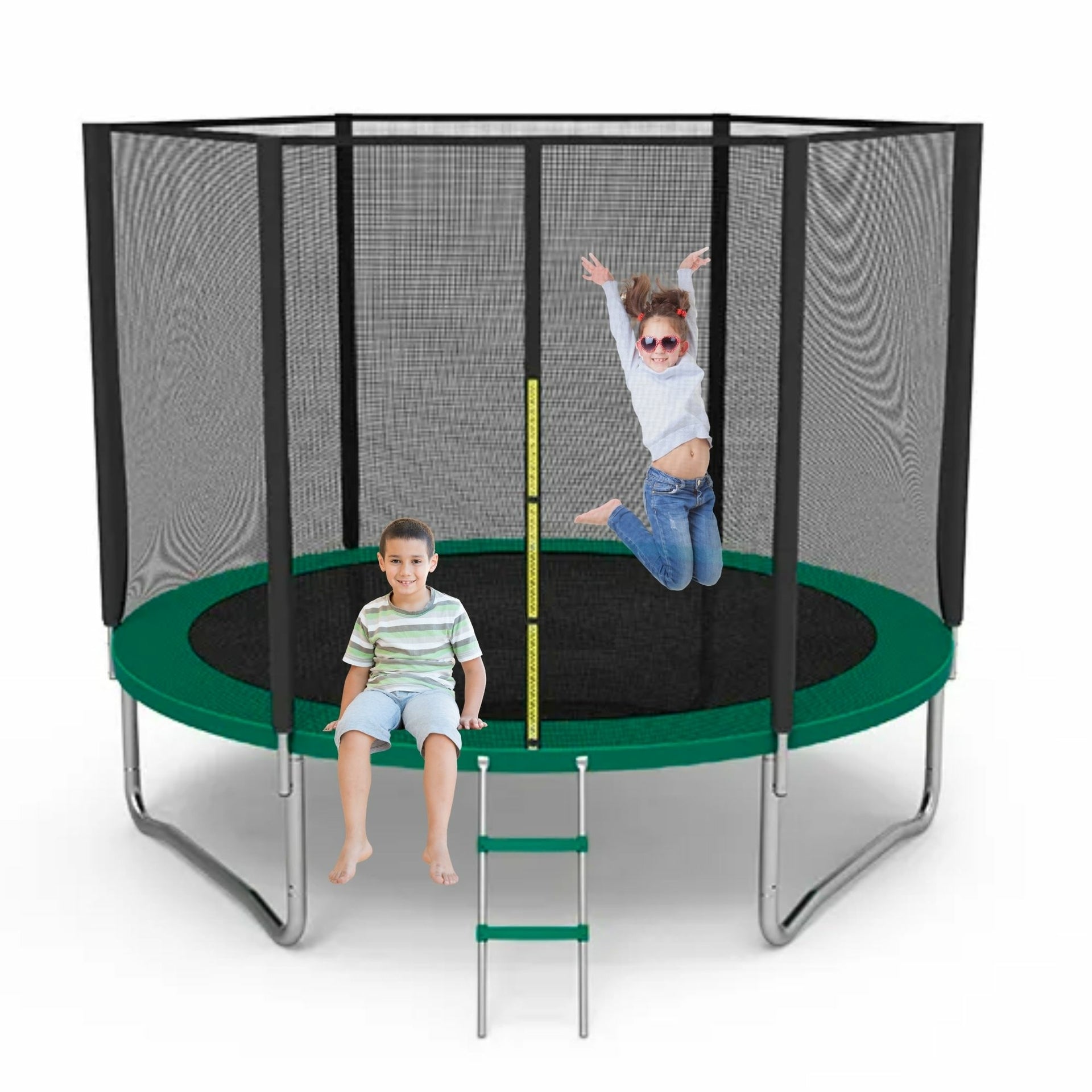 Groene PVC trampoline beschermrand 305 cm – universele pasvorm en schokabsorberend | Zenzee