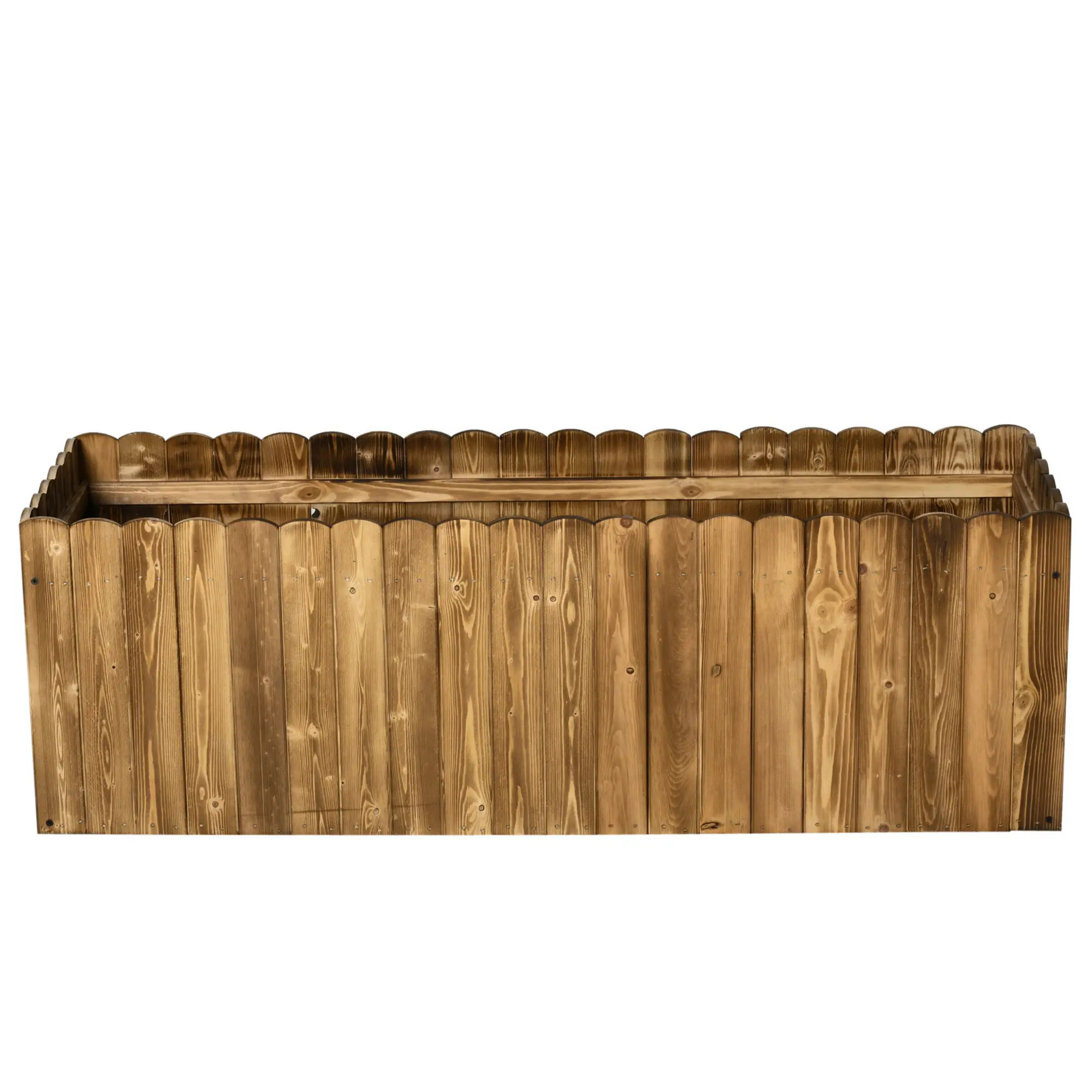 Verhoogde houten plantenbak 120x40x40 cm – robuust en stijlvol voor buiten