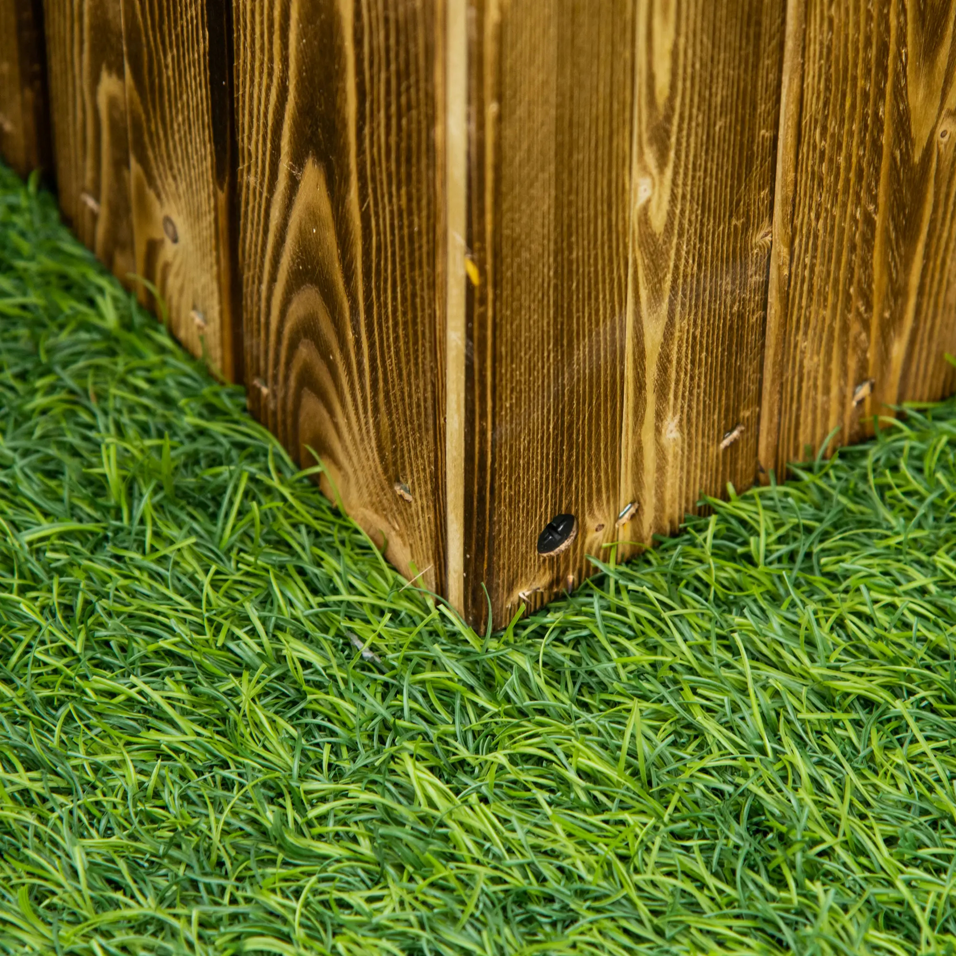 Verhoogde houten plantenbak 120x40x40 cm – robuust en stijlvol voor buiten