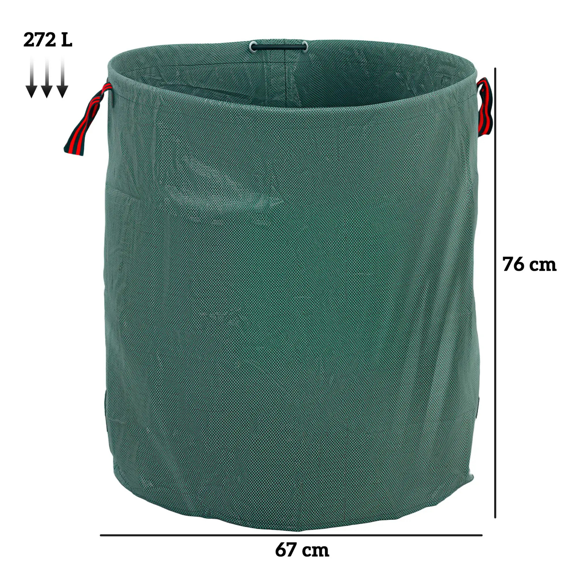 Tuinafvalzakken set van 3 x 300 liter – ruim, stevig en herbruikbaar ontwerp