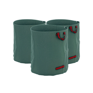 Tuinafvalzakken set van 3 x 300 liter – ruim, stevig en herbruikbaar ontwerp met duurzame handgrepen voor eenvoudig gebruik