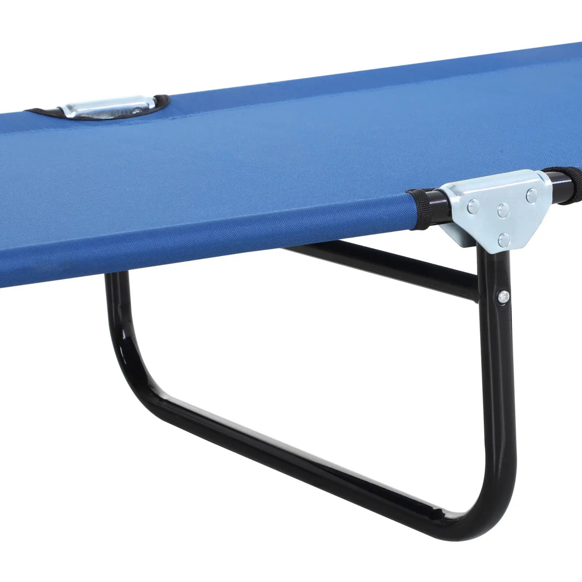 Verstelbaar blauw ligbed 188x56 cm – 5 rugstanden en ademend textiel