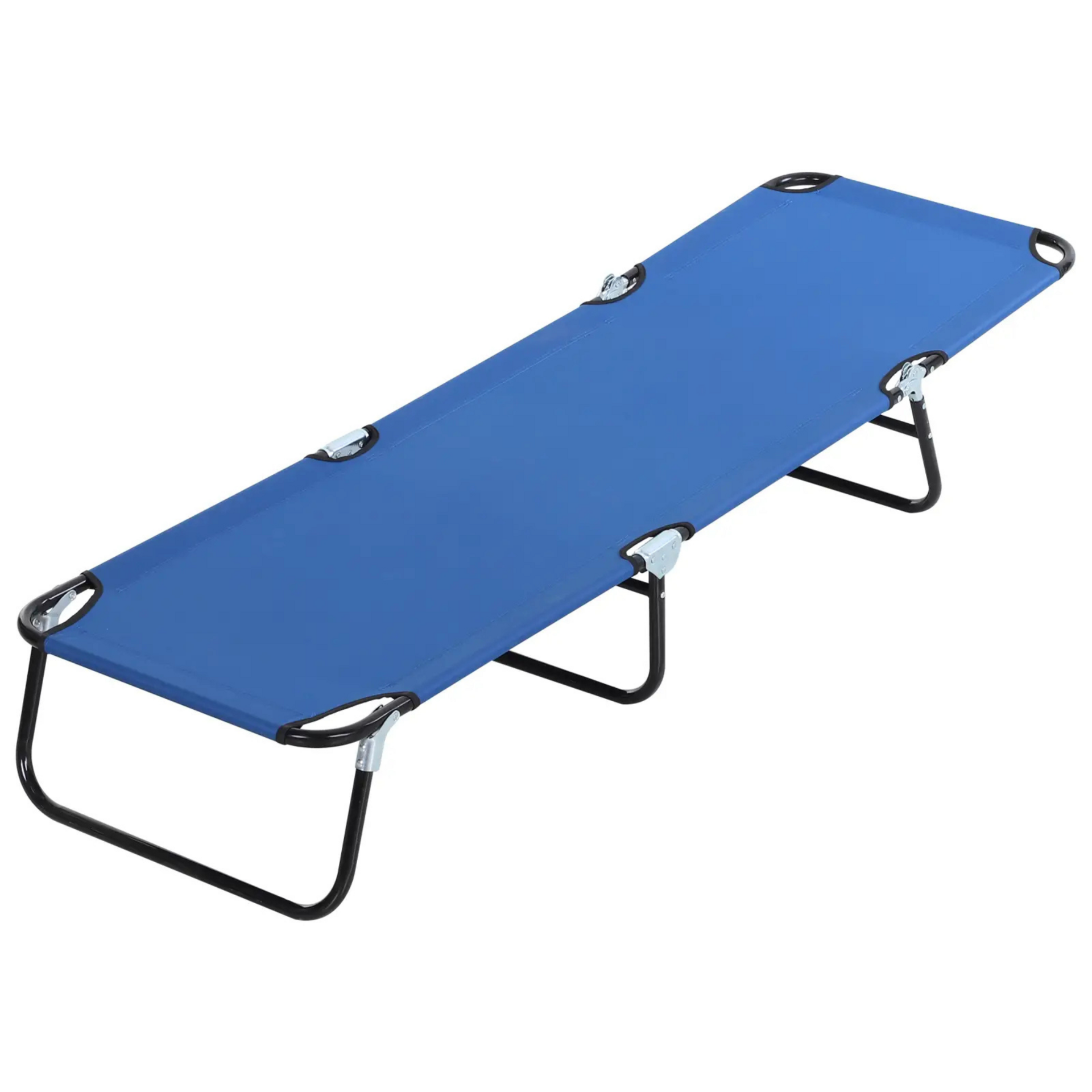 Verstelbaar blauw ligbed 188x56 cm – 5 rugstanden en ademend textiel