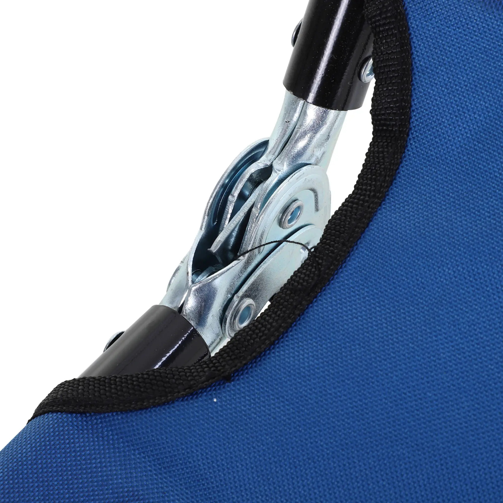 Verstelbaar blauw ligbed 188x56 cm – 5 rugstanden en ademend textiel