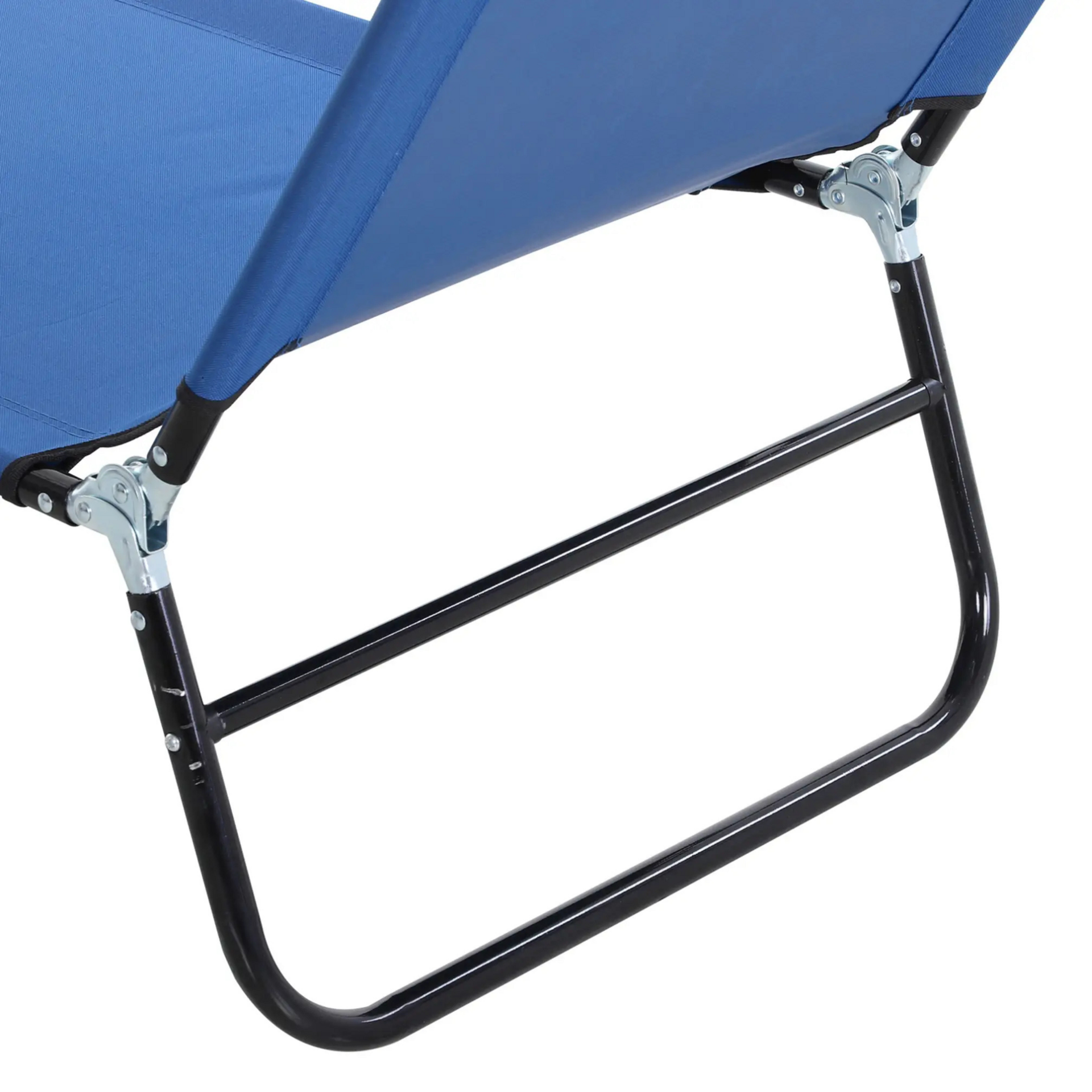 Verstelbaar blauw ligbed 188x56 cm – 5 rugstanden en ademend textiel