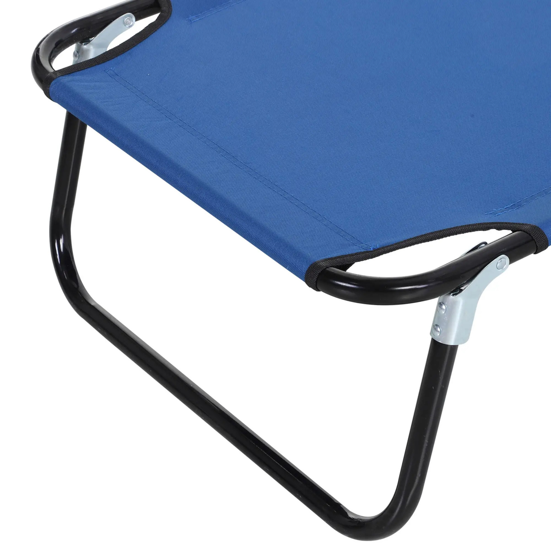Verstelbaar blauw ligbed 188x56 cm – 5 rugstanden en ademend textiel