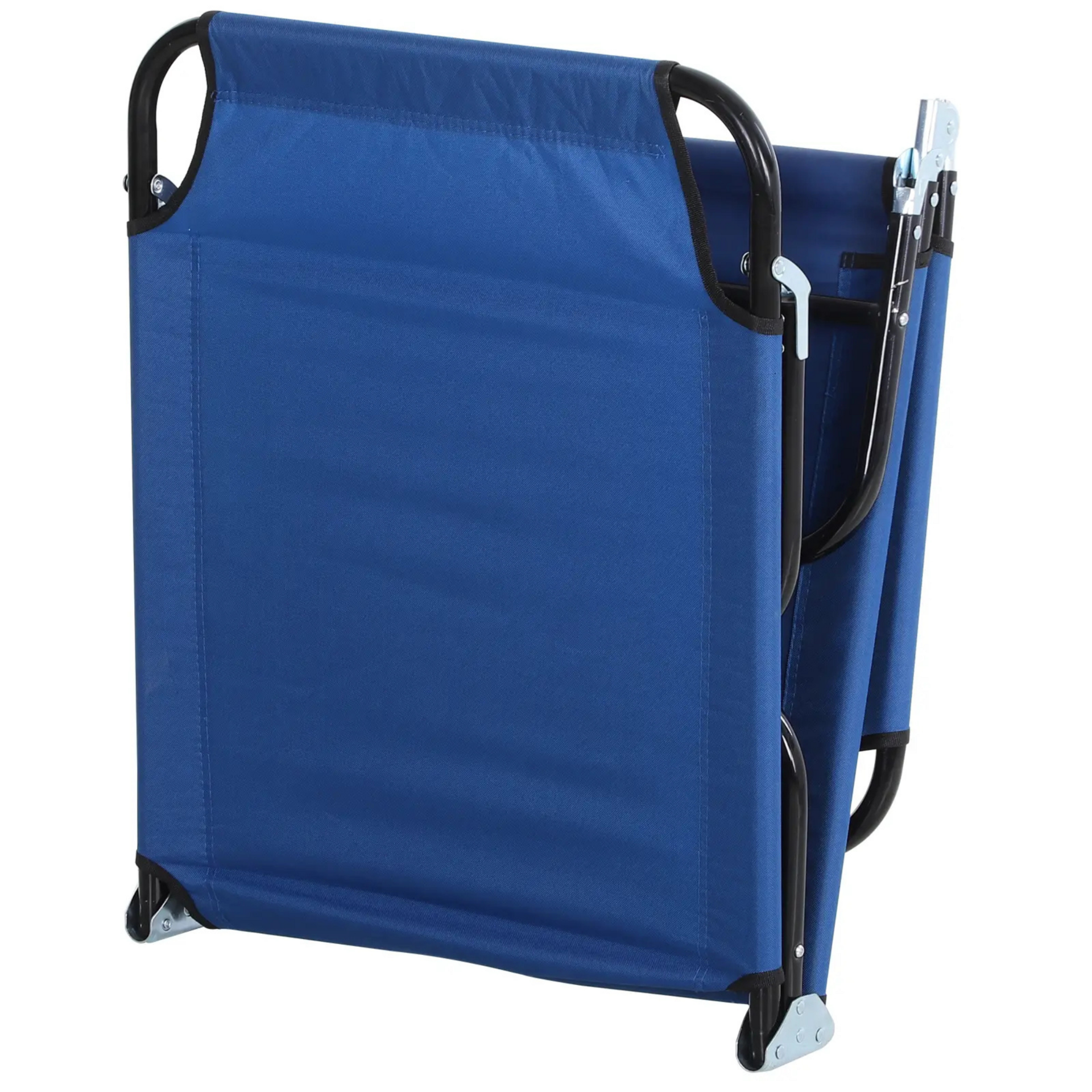 Verstelbaar blauw ligbed 188x56 cm – 5 rugstanden en ademend textiel
