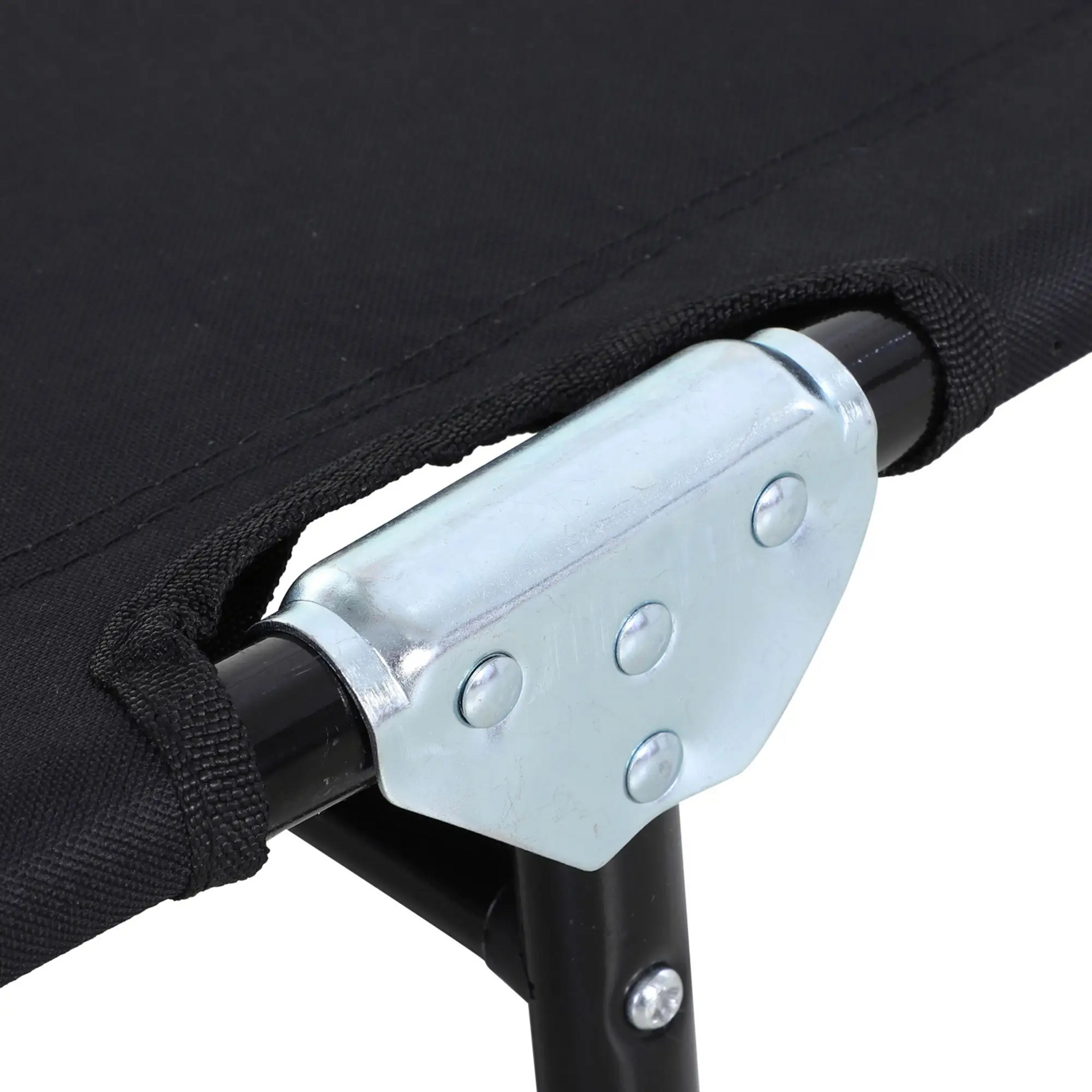 Verstelbaar zwart ligbed 188x56 cm – 5 rugstanden en ademend textiel