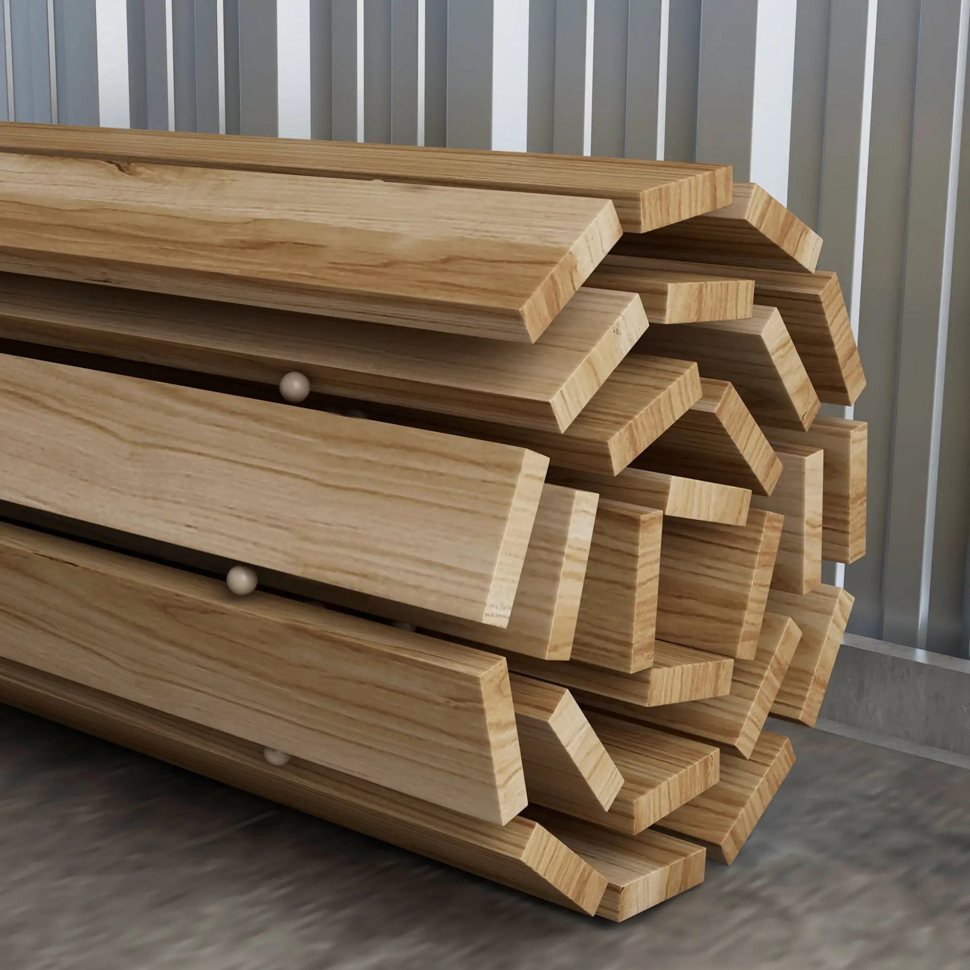 Uitrolbaar houten tuinpad 120x47 cm – weerbestendig vurenhout voor tuin en balkon
