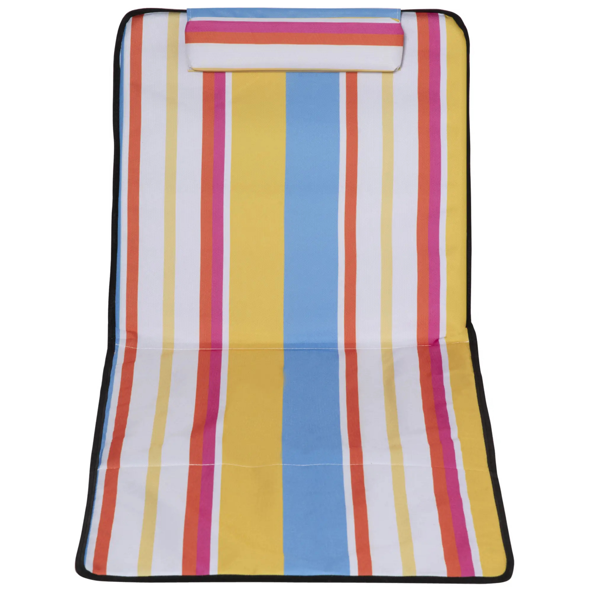 Veelkleurige strandmatset 124x53 cm – verstelbaar en draagbaar voor optimaal comfort