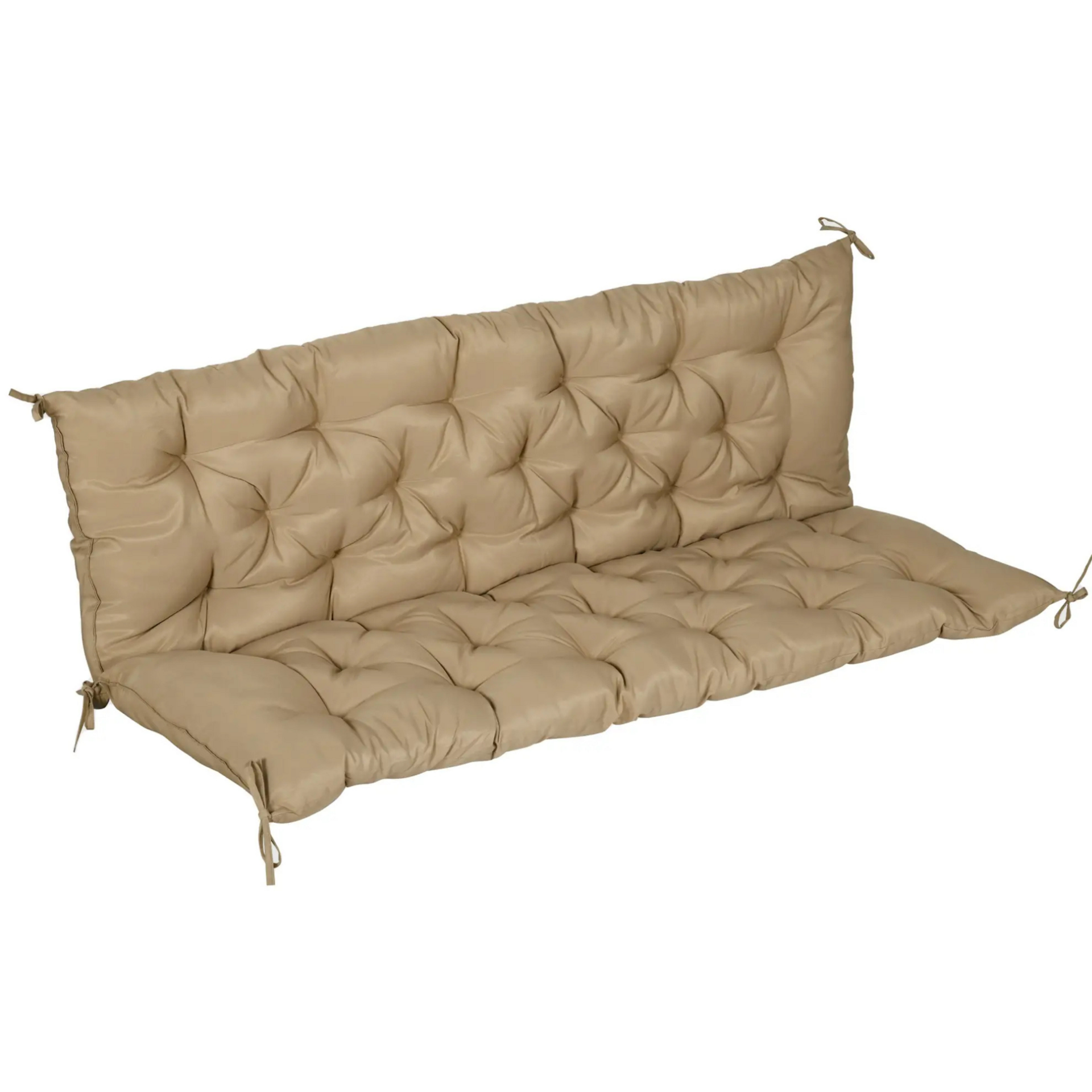 Kaki 3-zits tuinkussen 150x98x8 cm – stijlvol en comfortabel voor tuinbanken