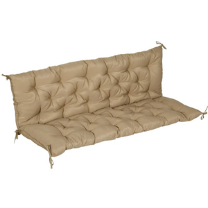 Kaki 3-zits tuinkussen 150x98x8 cm – stijlvol en comfortabel voor tuinbanken met zachte, dikke vulling en rechte vorm