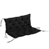 Zwart 3-zits tuinkussen 100x98x8 cm – comfortabel en stevig voor tuinbanken