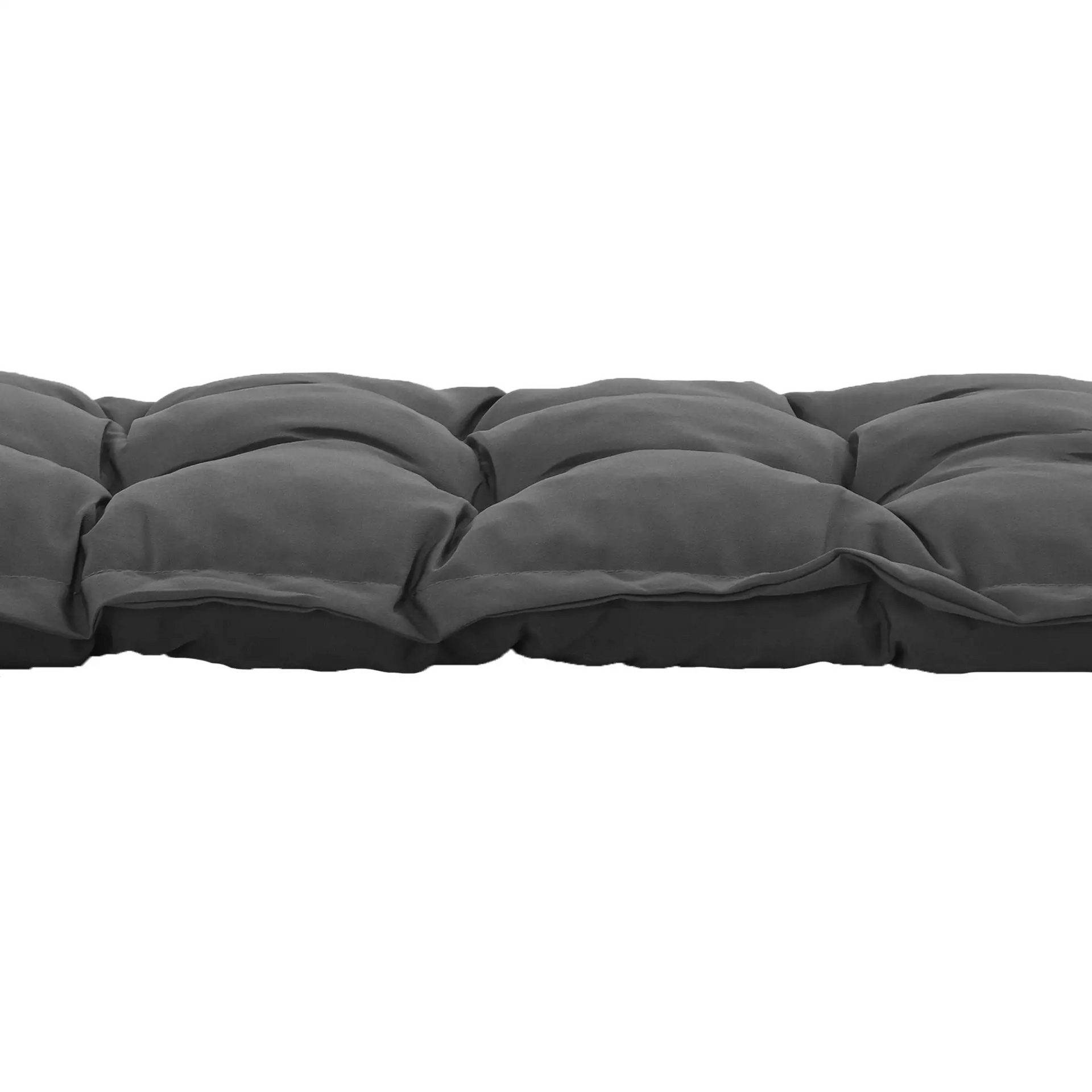 Zwart tuinkussen 100x40x10 cm – dik comfort met stijlvolle afwerking