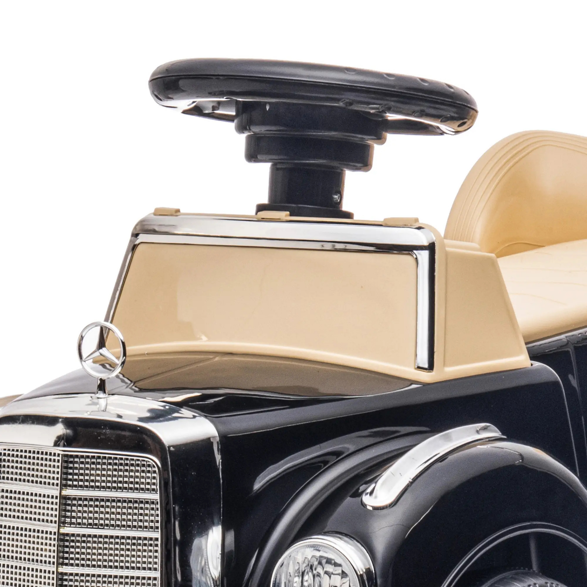 Loopauto Mercedes-Benz 300S zwart – met opbergruimte en antikantelbeveiliging
