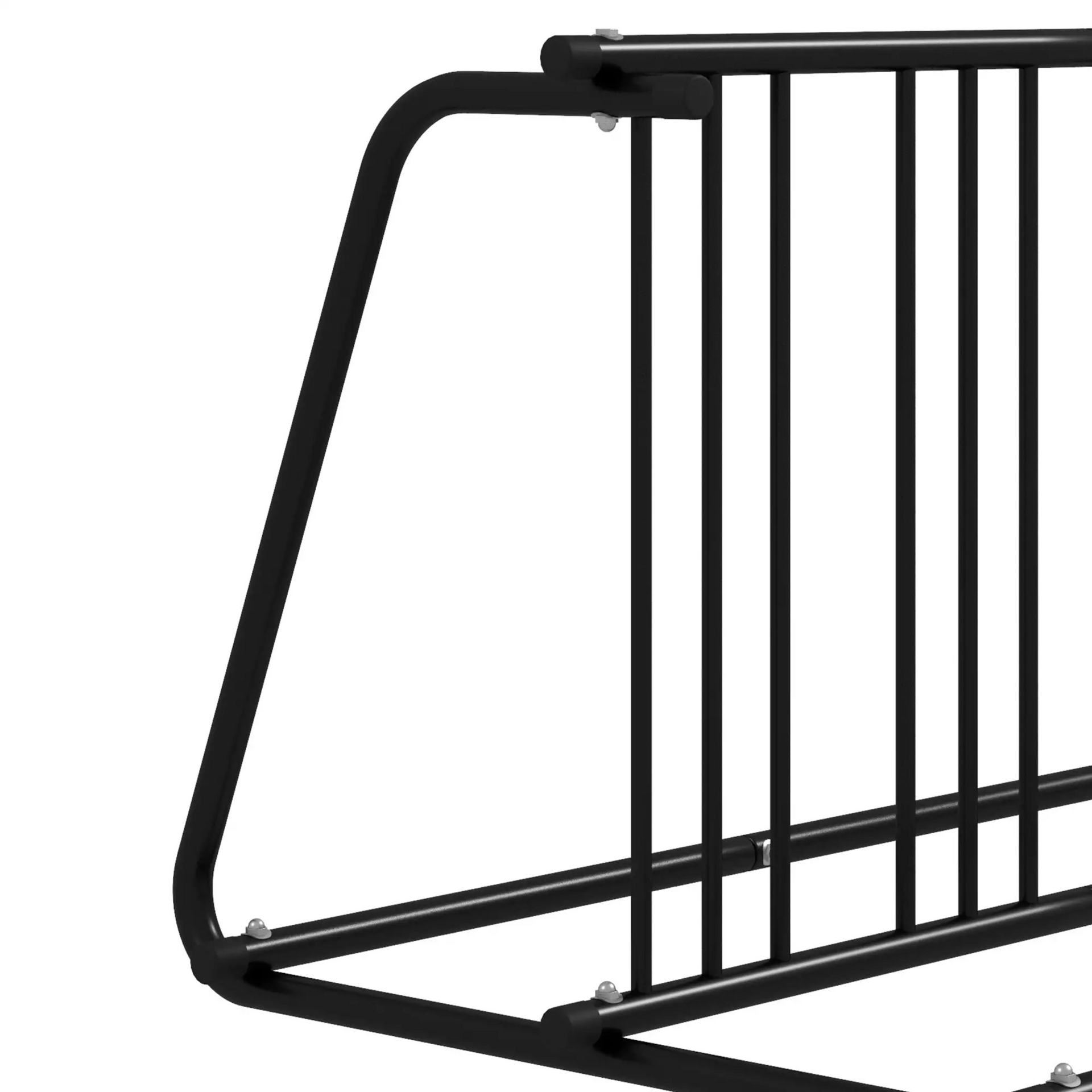Fietsenrek zwart staal 155x100x75 cm – geschikt voor 4 fietsen
