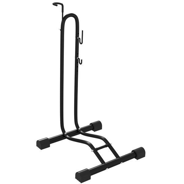 Fietsenrek zwart staal 45x44x118 cm – geschikt voor 6–28 inch wielen