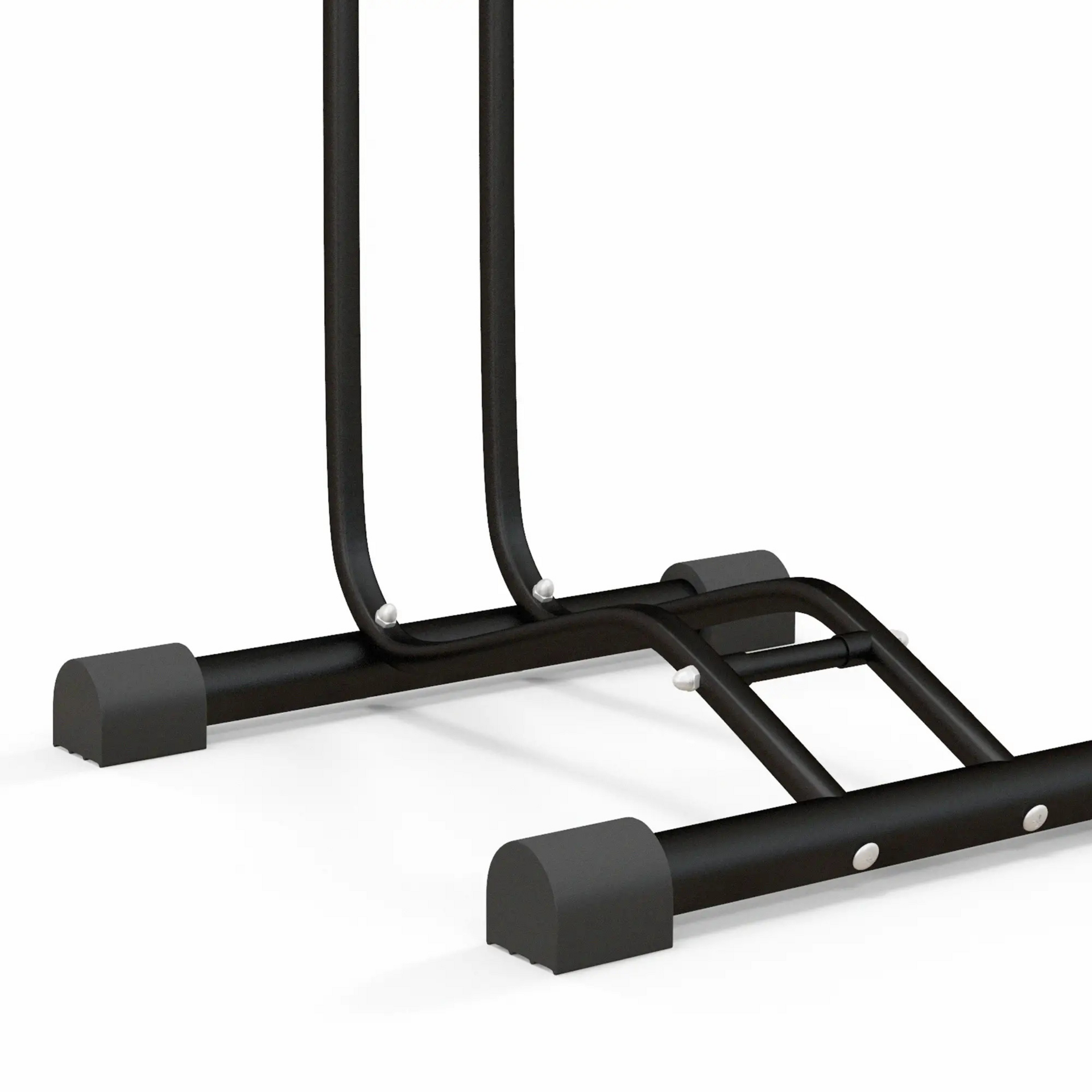 Fietsenrek zwart staal 45x44x118 cm – geschikt voor 6–28 inch wielen