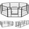 Ruime stalen puppyren van 60 cm hoog L – ideaal als ruime hondenren of kennel | Zenzee