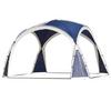 Blauw tuinpaviljoen partytent 3,5x3,5 m met koepeldak voor tuinfeest of schaduw