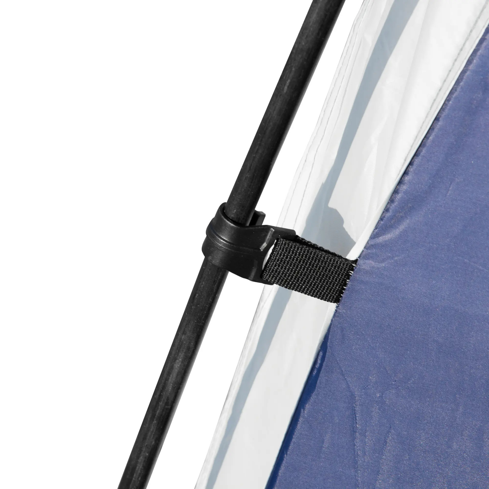 Blauw tuinpaviljoen partytent 3,5x3,5 m met koepeldak voor tuinfeest of schaduw