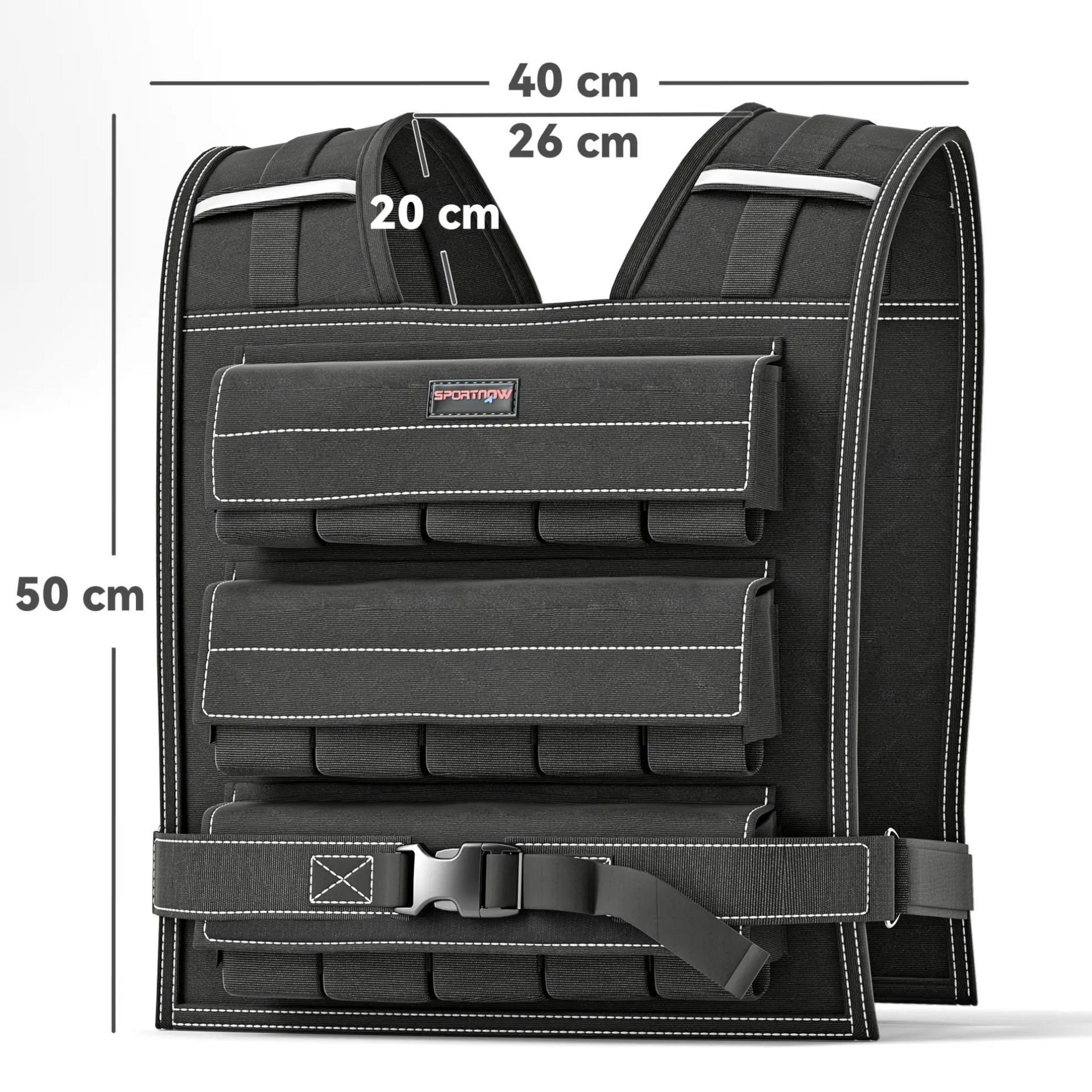 Verstelbaar gewichtsvest tot 15 kg voor intensieve fitness en training