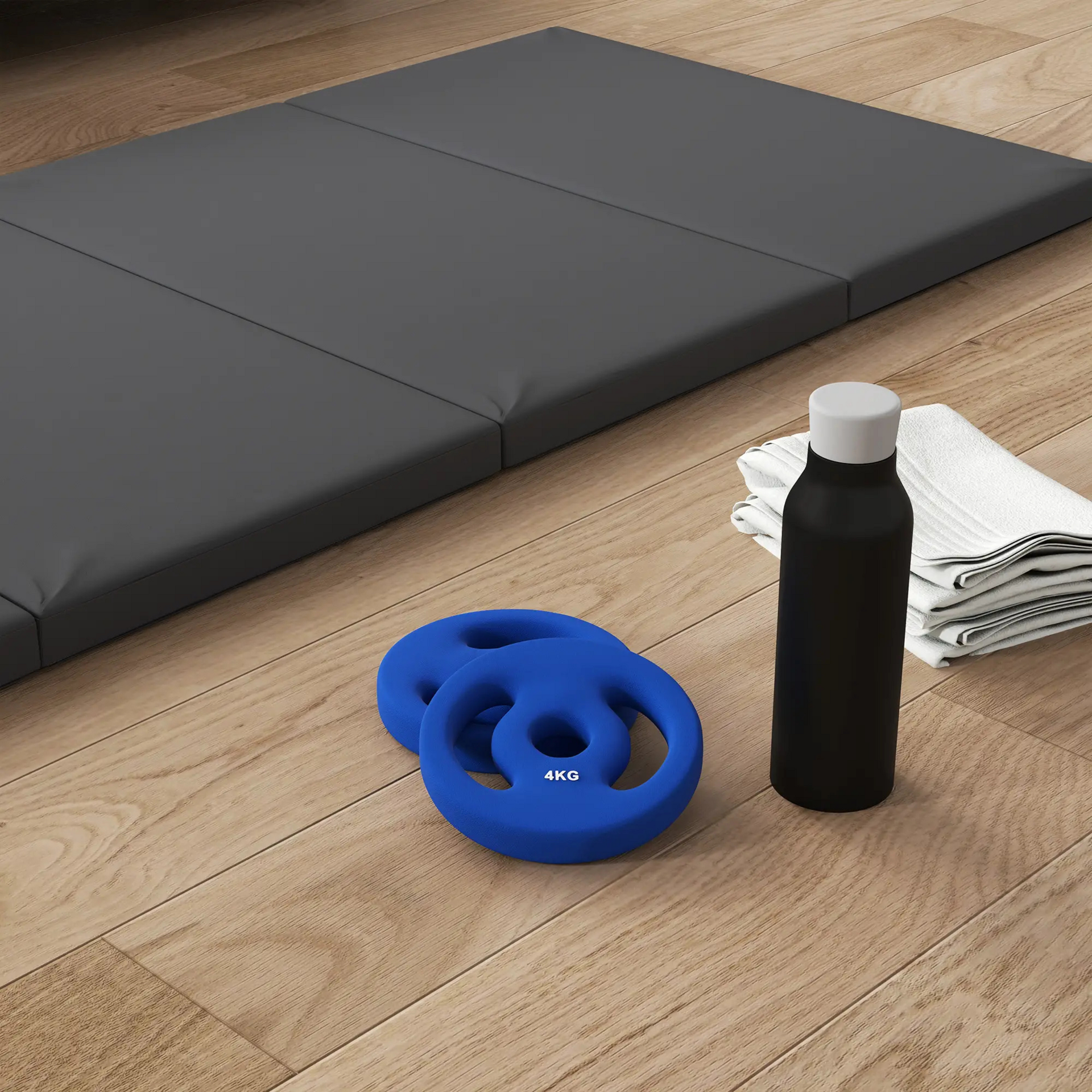 Halterschijven set van 2×4 kg voor krachttraining en spieropbouw