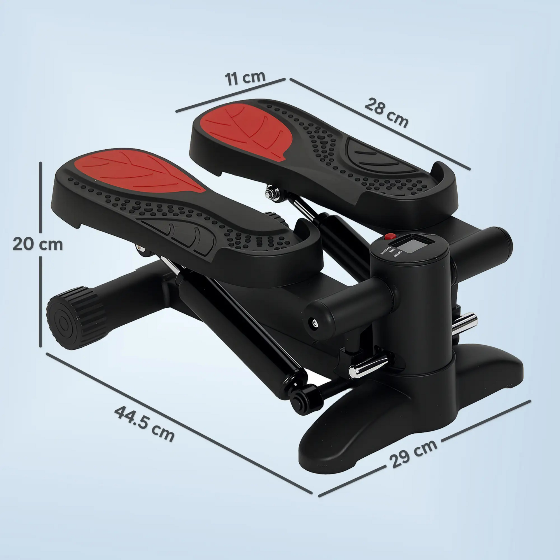 Zwarte fitness stepper – thuis trainen met compacte cardio-oplossing
