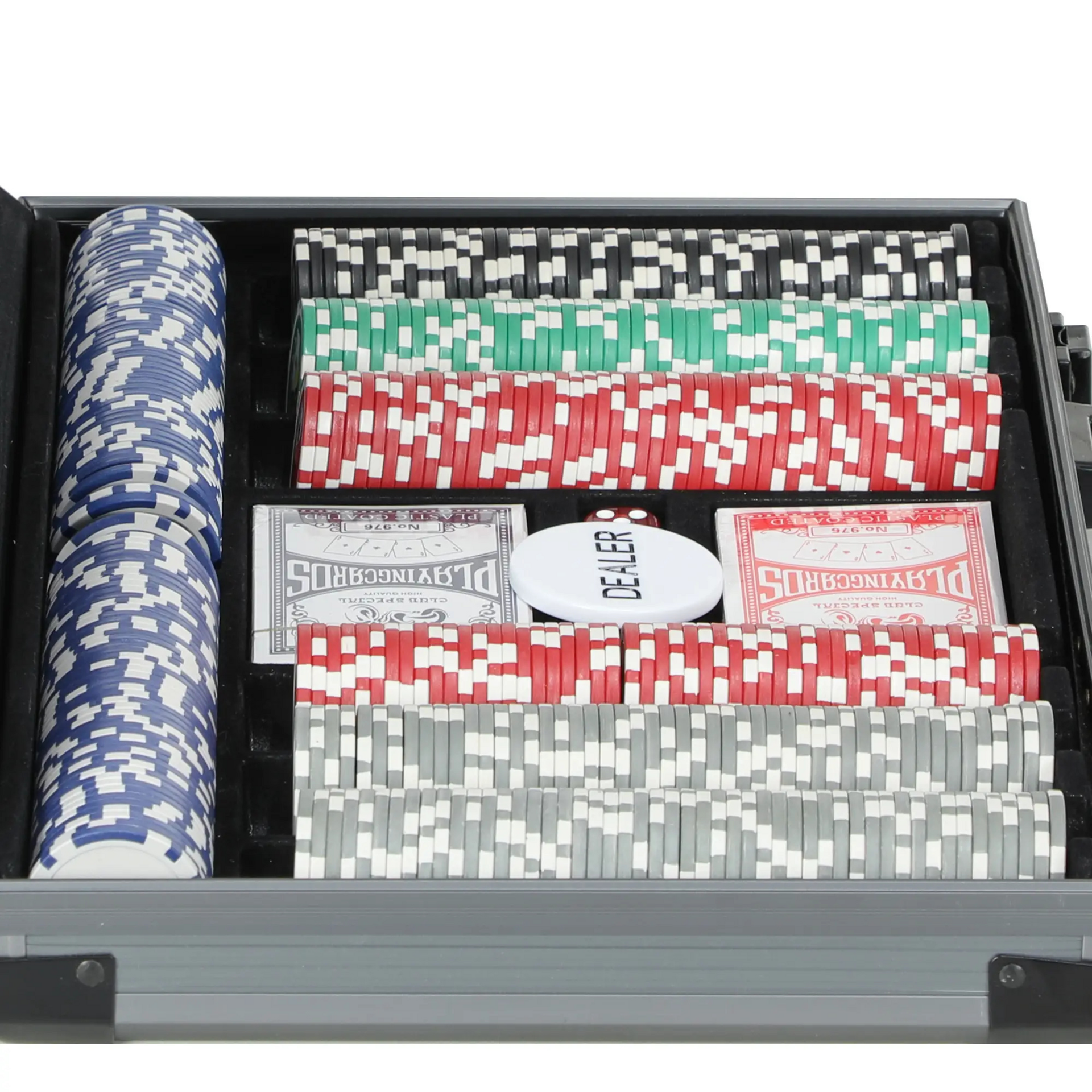 Complete pokerset met 400 chips, koffer en pokermat – alles voor jouw eigen pokeravond
