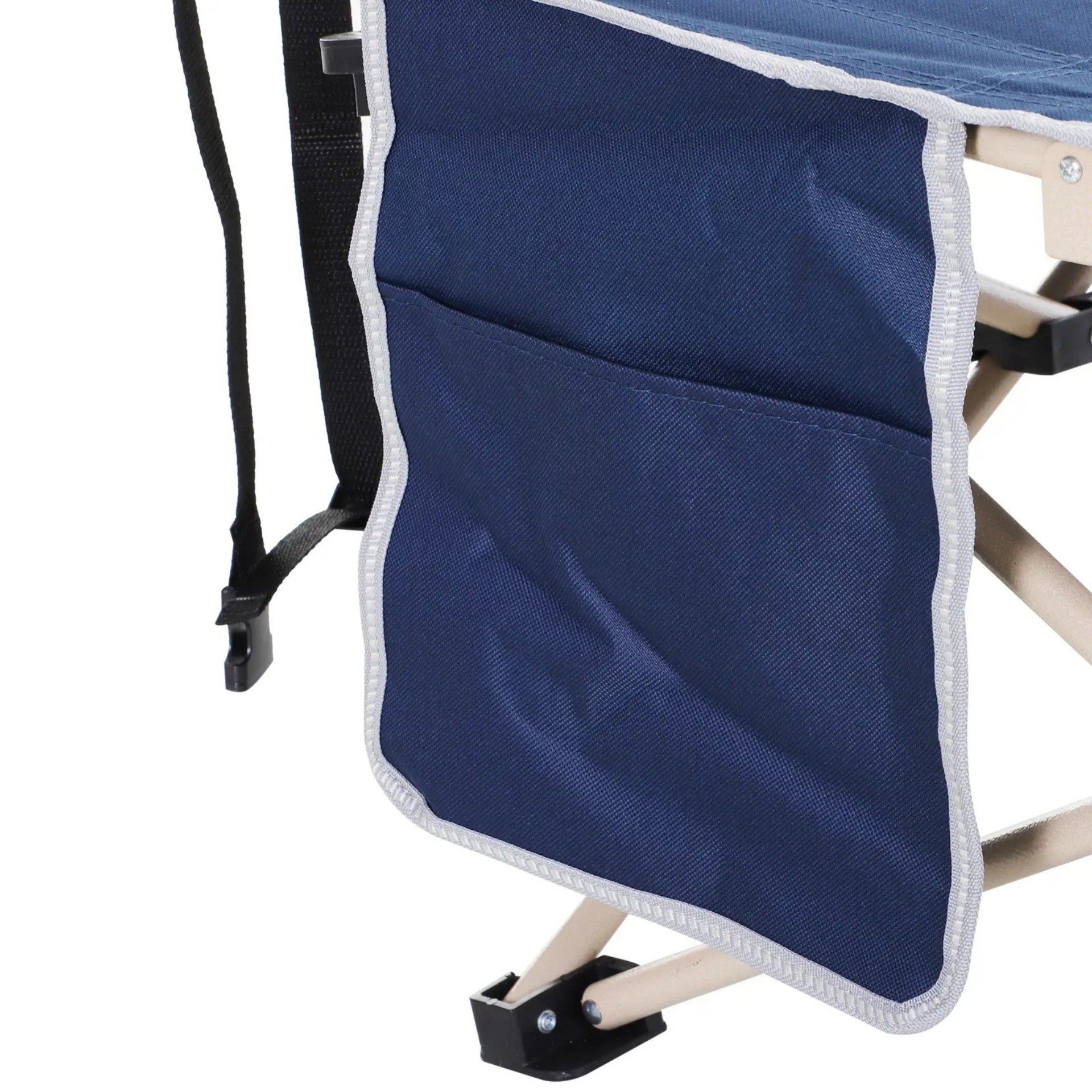 Blauwe opvouwbare stretcher 190x68x52 cm – voor camping of logeerplek
