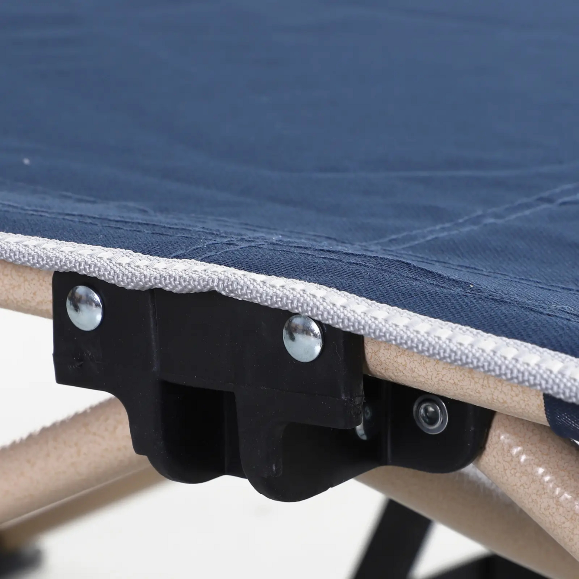Blauwe opvouwbare stretcher 190x68x52 cm – voor camping of logeerplek