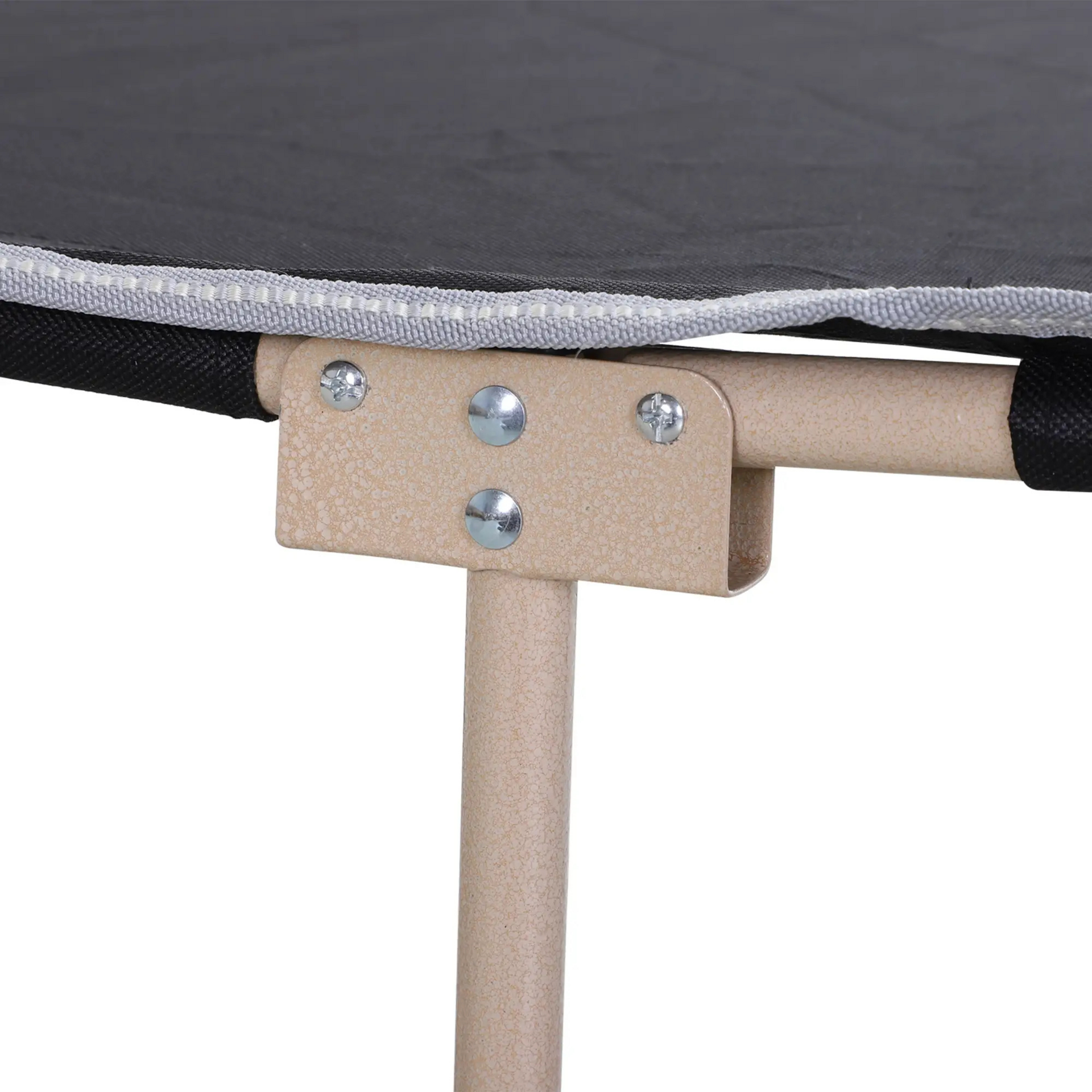 Zwarte opvouwbare stretcher 190x68x52 cm – kamperen of logeren