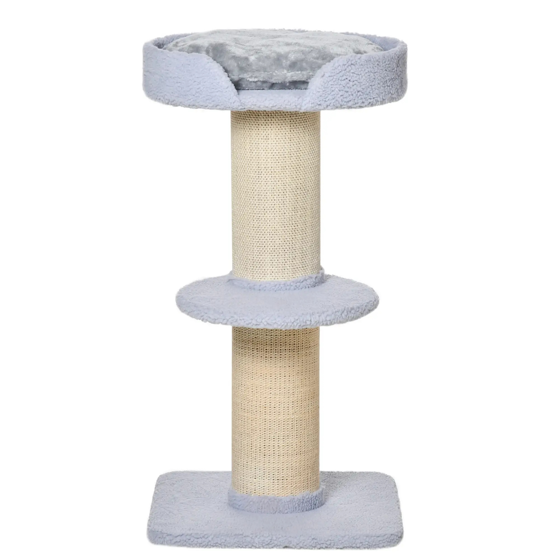 Kattenkrabpaal 91 cm – hoge speel- en krabtoren met sisalpalen en platform