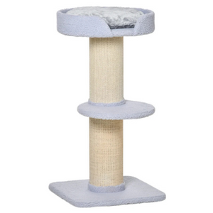 Kattenkrabpaal 91 cm – hoge speel- en krabtoren met sisalpalen en platform voor klimmen en ontspannen van katten