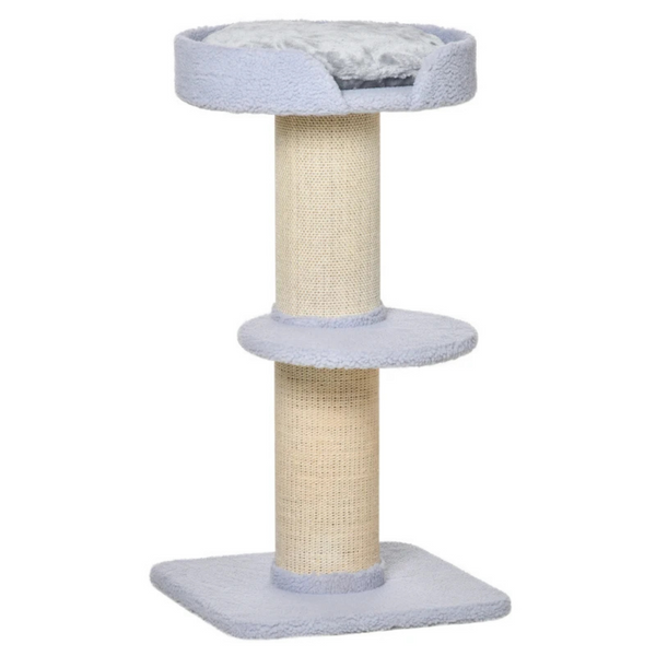 Kattenkrabpaal 91 cm – hoge speel- en krabtoren met sisalpalen en platform