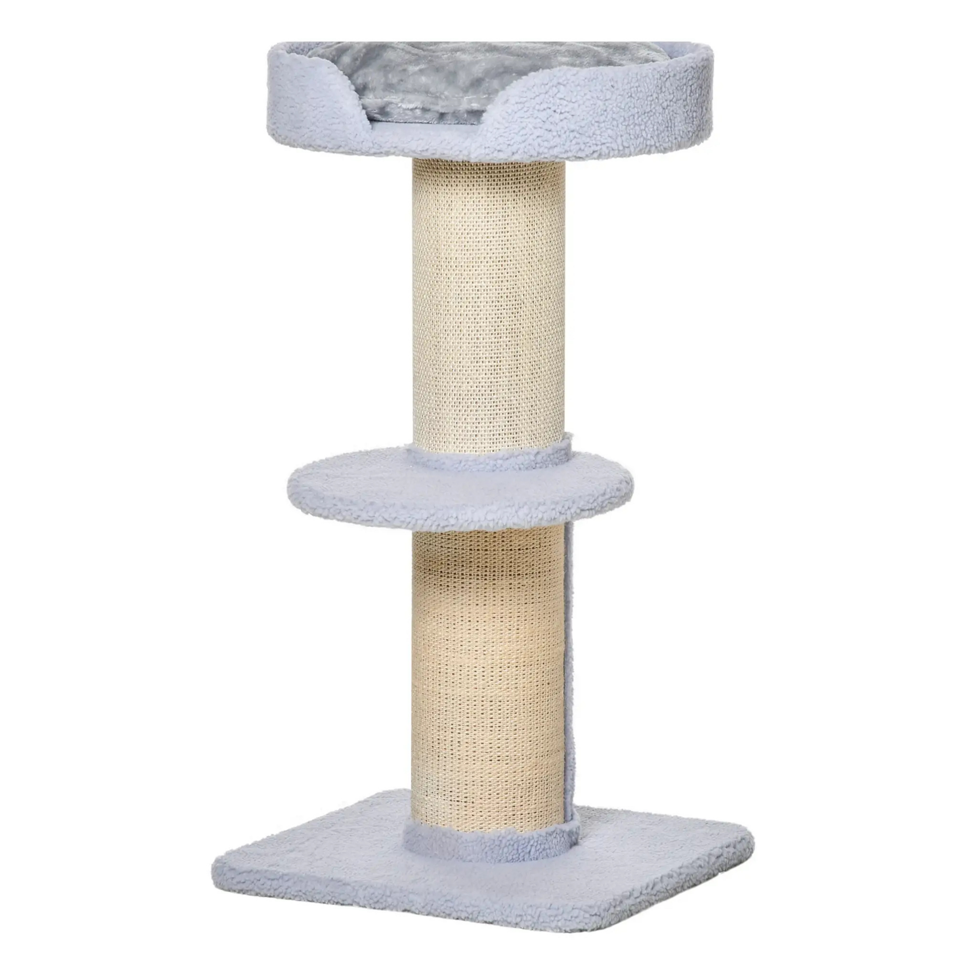 Kattenkrabpaal 91 cm – hoge speel- en krabtoren met sisalpalen en platform