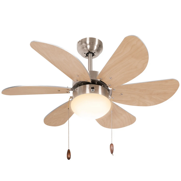 Witte plafondventilator met verlichting – stil comfort voor elke ruimte